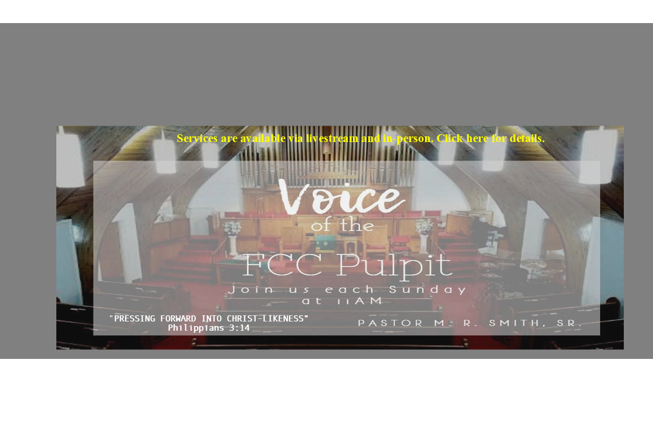2022 Voice of the FCC Pulpit -January